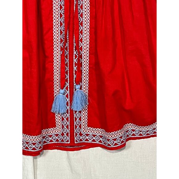 Vineyard Vines Red Boho‎ Mini Dress S - Picture 4 of 7